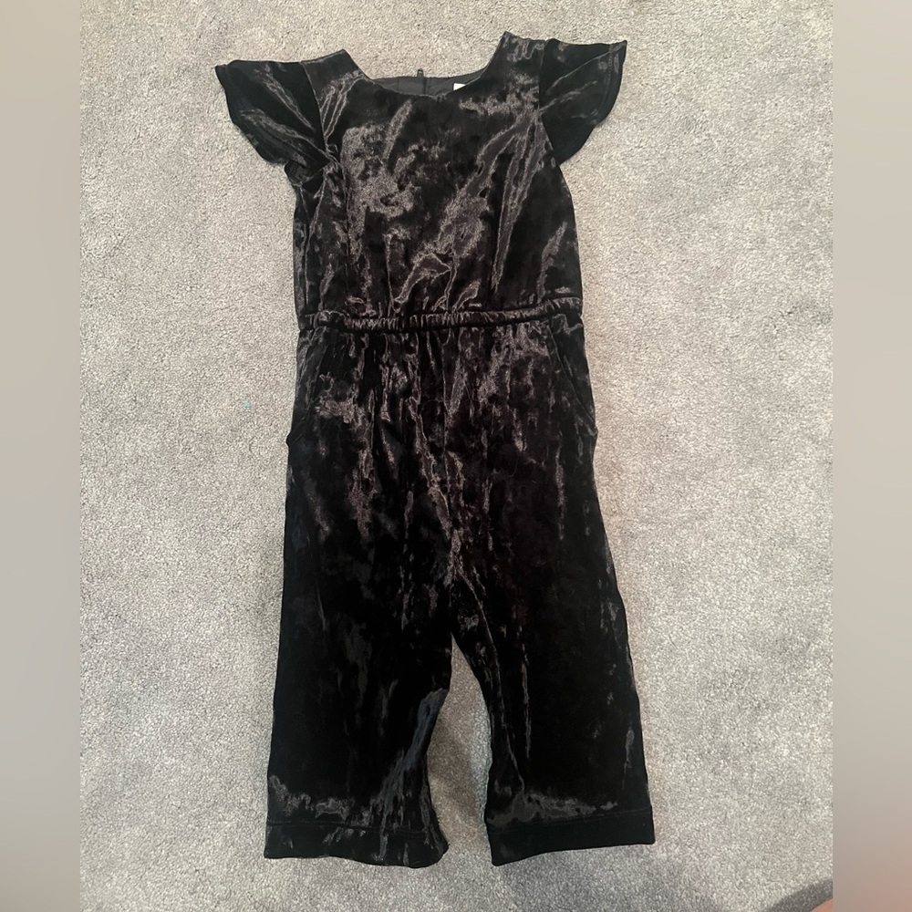 Velvet jump suit